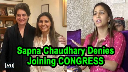Sapna Chaudhary Denies Joining CONGRESS