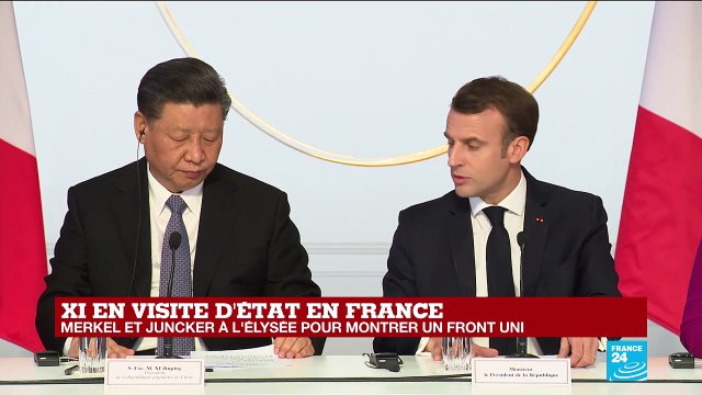 REPLAY - Réunion à l'Élysée : Emmanuel Macron s'exprime devant le président chinois Xi Jinping