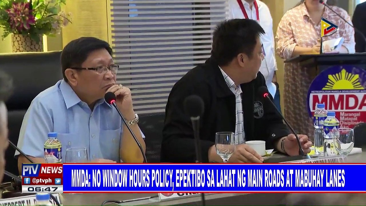 MMDA: No window hours policy, epektibo sa lahat ng main roads sa NCR