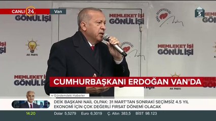 Cumhurbaşkanı Erdoğan Van'da
