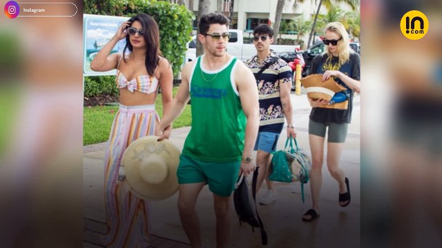 Priyanka Chopra, Nick Jonas, Sophie Turner and Joe Jonas have the time of their lives in Miami