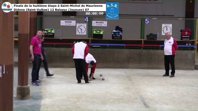 Boule de finale pour Thierry Michel, Huitième étape du Super 16 masculin, Saint-Michel de Maurienne 2019
