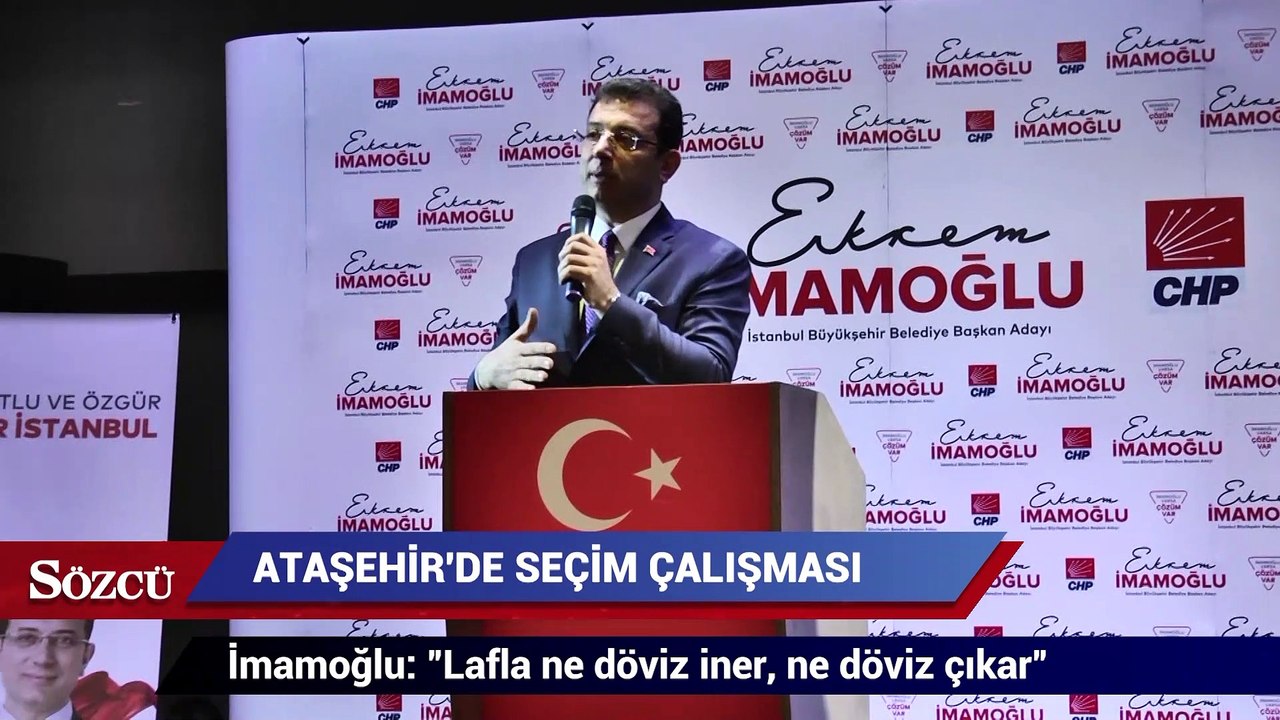 İmamoğlu: "Lafla ne döviz iner, ne döviz çıkar"