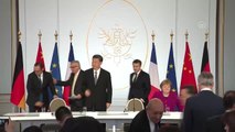 Macron-Cinping-Merkel-Junker Ortak Basın Toplantısı