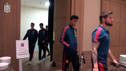 Concentración de la Selección Española en La Valeta