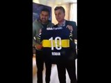 Riquelme y Macri   Snapchat