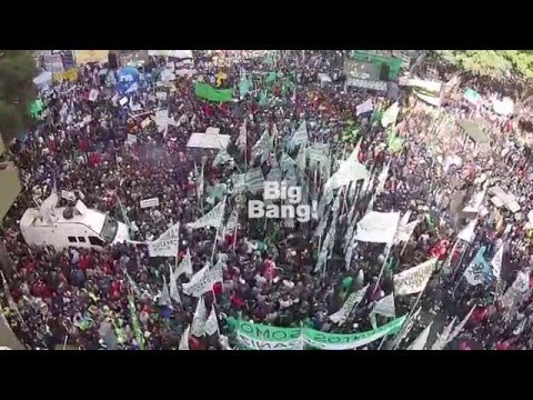 Marcha de centrales obreras por el Día del Trabajo