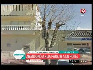 Abandonó a su hija para ir a un hotel alojamiento