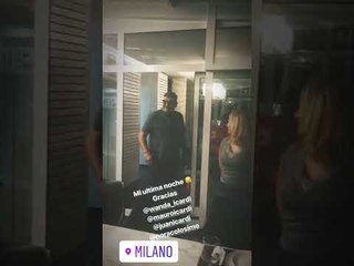 La última cena de Zaira Nara en Milán con Wanda e Icardi