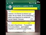 Los chats de los ingresantes a la Policia de La Rioja donde piensan si denunciar a no