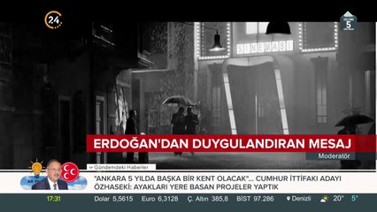 Erdoğan'dan duygulandıran mesaj