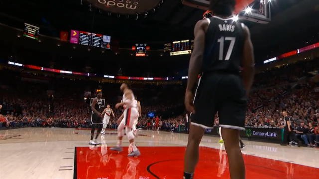 لقطة: كرة سلّة: تورنر يسجّل سلة ساحقة بعد تمريرة رائعة من هود