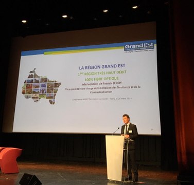 Conférence Territoires Connectés 2019 - Intervention de Franck Leroy, Vice-Président de la région Grand Est