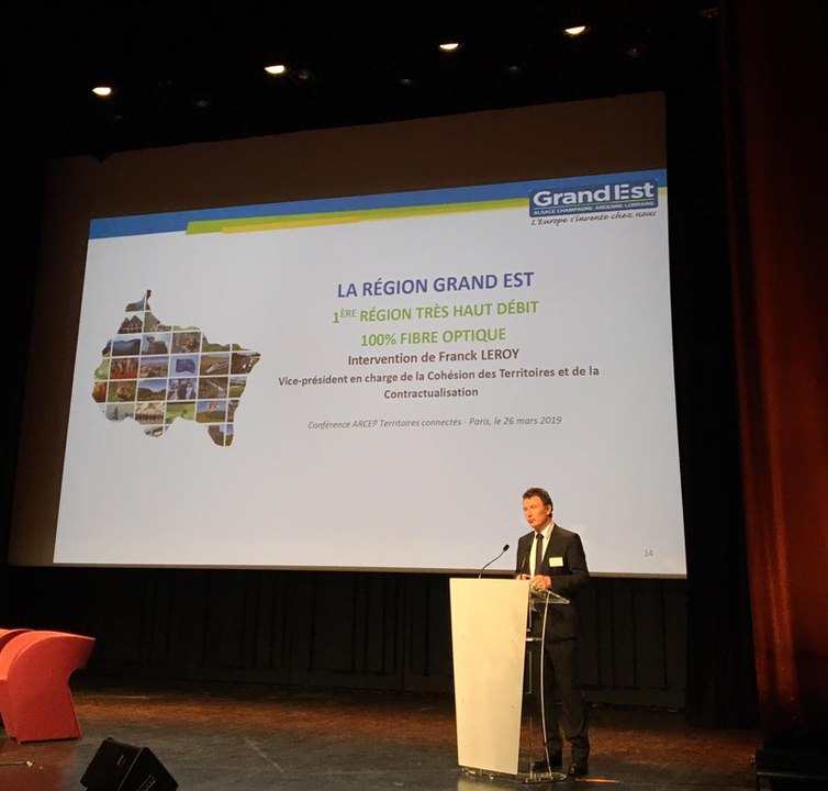 Conférence Territoires Connectés 2019 - Intervention de Franck Leroy, Vice-Président de la région Grand Est