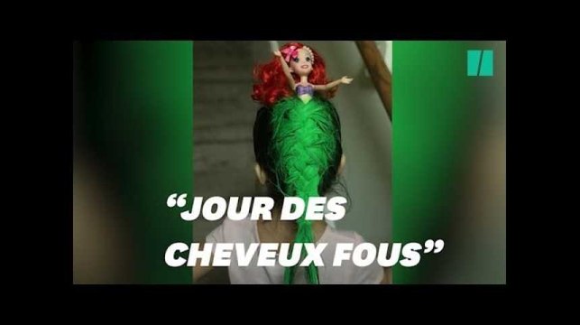 La coiffure Petite sirène de cette fillette est unique en son genre