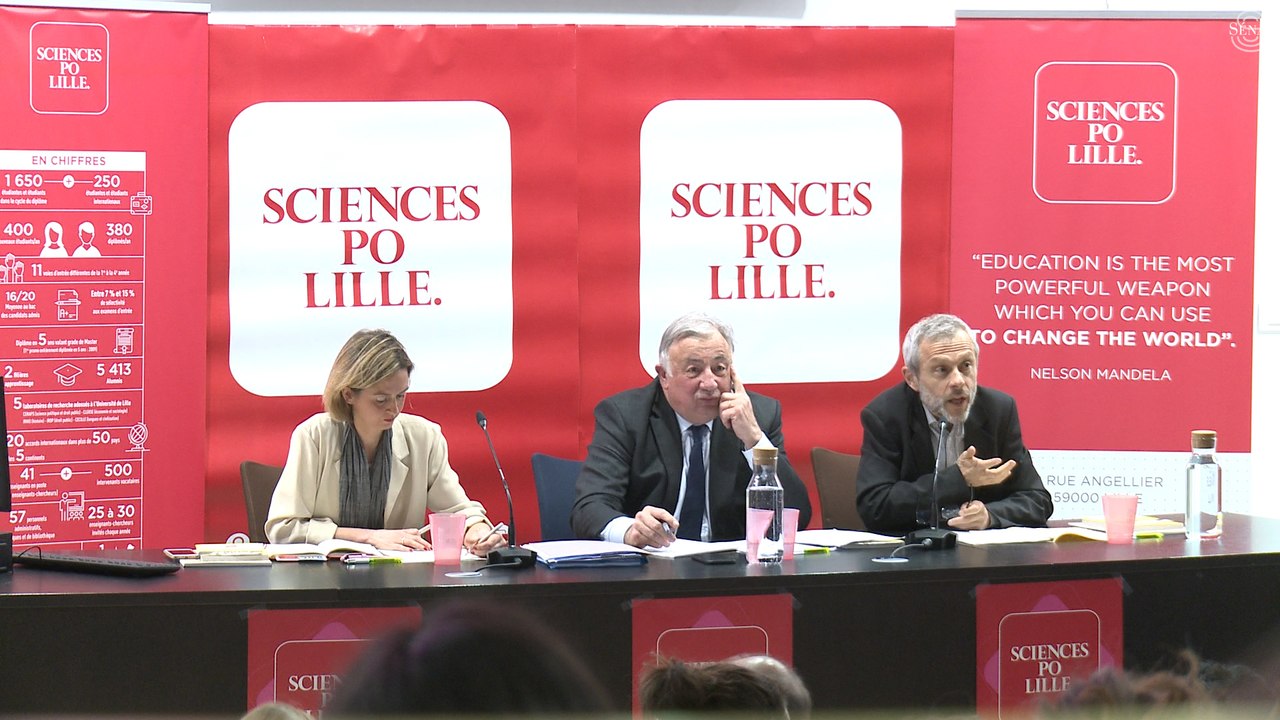 [Présidence] Échanges entre  le Président du Sénat  et les étudiants de Sciences Po Lille
