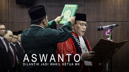 Aswanto Dilantik Jadi Wakil Ketua MK