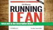 Review  Running Lean: Iterate from Plan A to a Plan That Works - Ash Maurya
