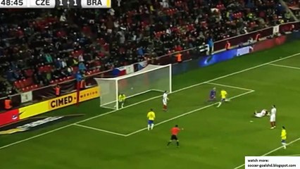 Roberto Firmino Goal - Czech Republic vs Brazil 1-1 26/03/2019
