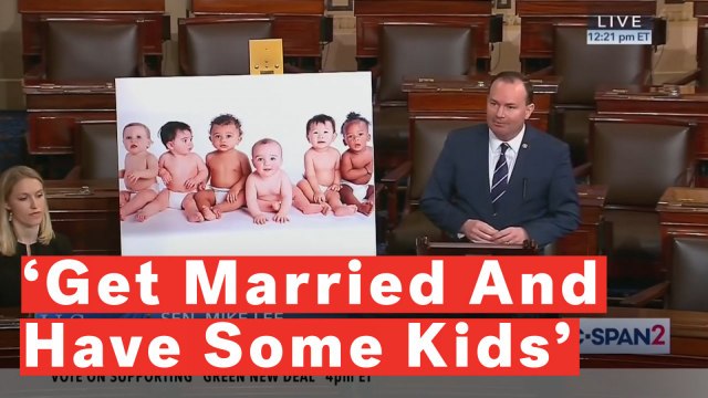 Utah Senator's Solution To Climate Change Instead Of Green New Deal? 'Get Married, Have Some Kids'