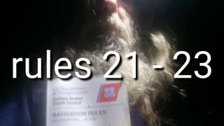 International Navigation Rules 21 - 23