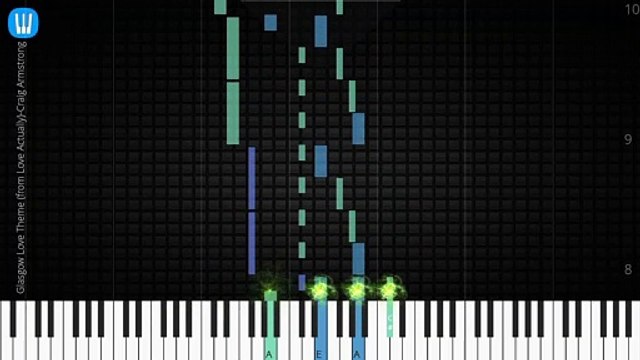 [Piano Solo]Glasgow Love Theme (from Love Actually)-Synthesia Piano Tutorial