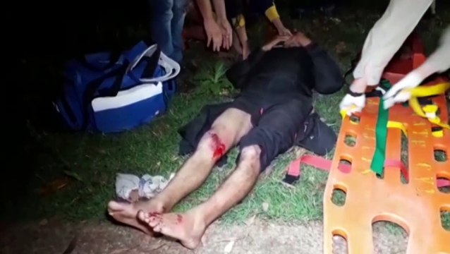 Carro e moto batem no Floresta e homem fica ferido