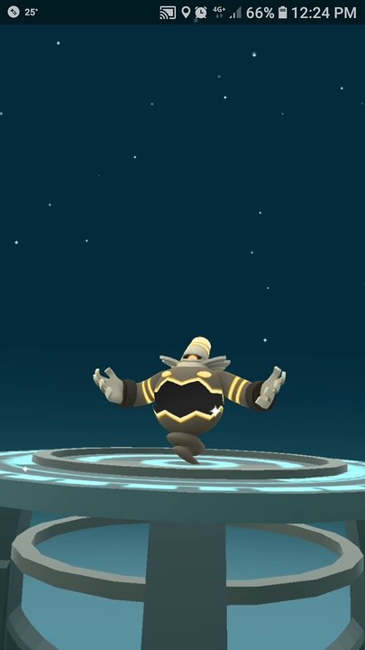 Pokémon GO Evolving Dusclops to Dusknoir