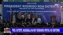Pres. Duterte, nagbabala na may sisibaking opisyal ng gobyerno