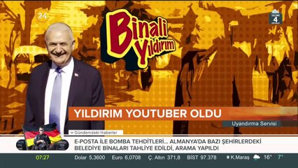 Binali Yıldırım YouTuber oldu