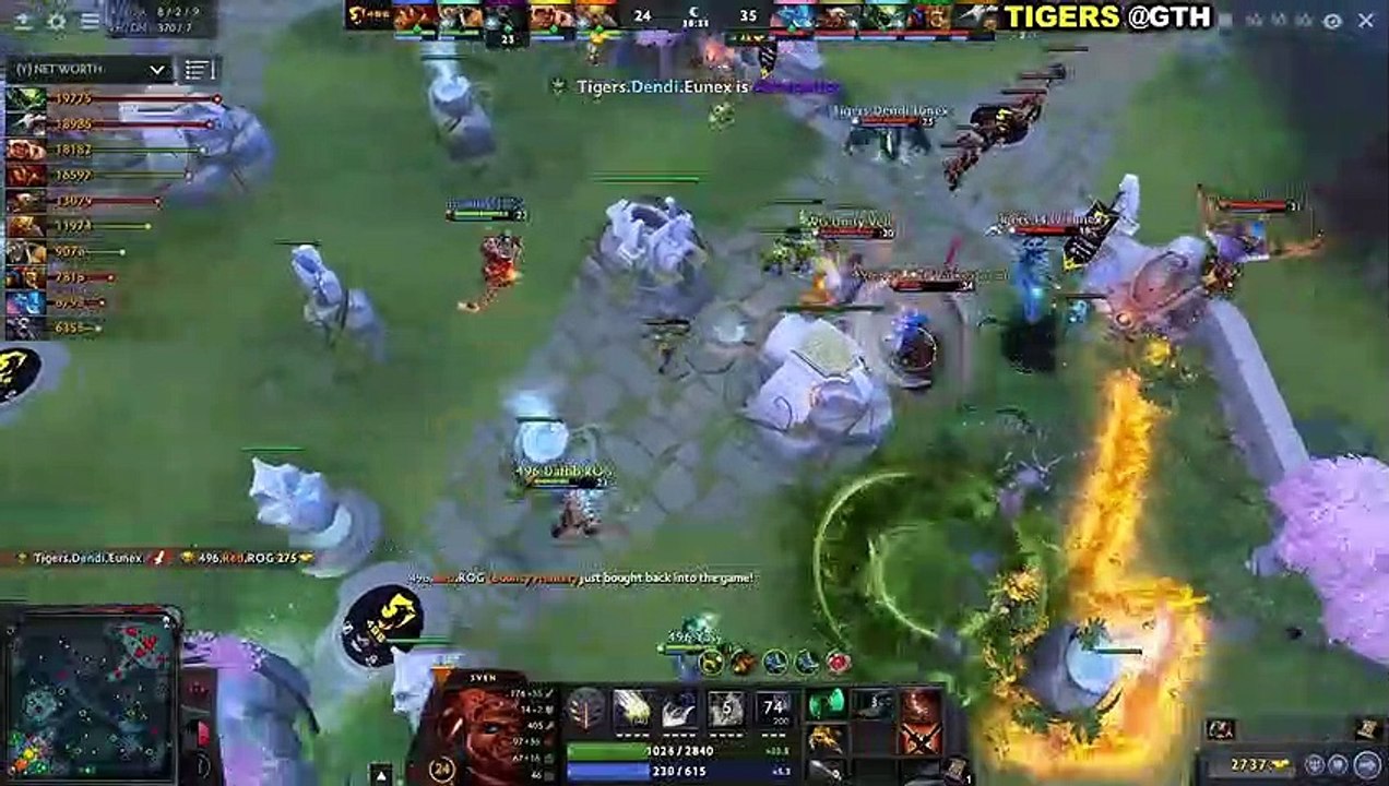 DENDI + TIGERS vs 496 - SEA FINALS - DISNEYLAND PARIS MAJOR DOTA 2