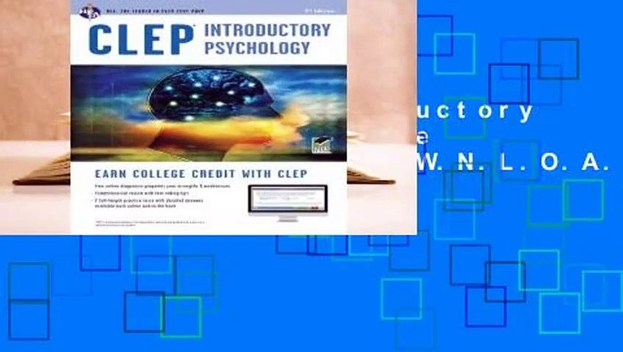R.E.A.D CLEP Introductory Psychology w/ Online Practice Exams D.O.W.N.L.O.A.D