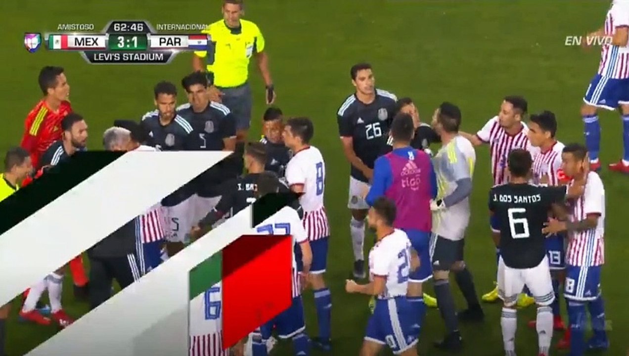 Almiron red card vs Mexico