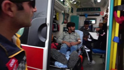 Pendik'te park halindeki araca hızla çarpan araç kamerada