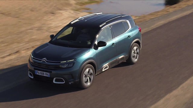 Citroen C5 Aircross SUV in Tijuca blue Driving Video