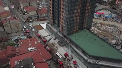 Fikirtepe'de 25 Katlı Binada Yangın