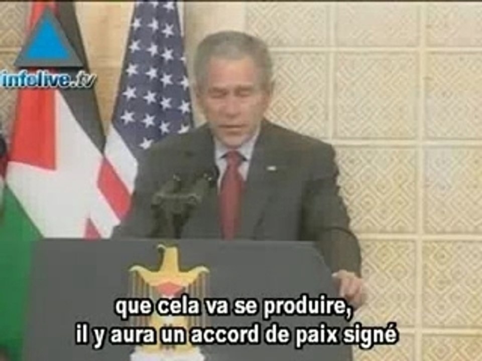 Georges Bush en Israël