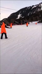 Quand les Anglais font une course de luge