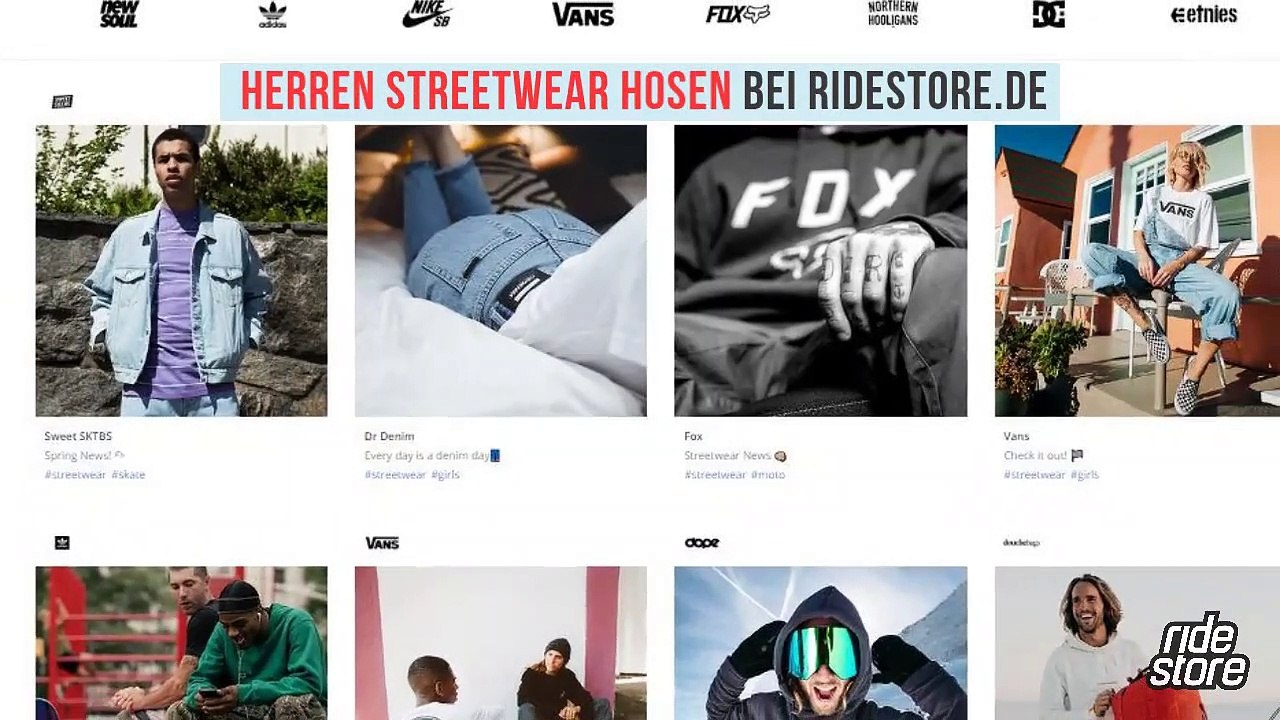 Herren Streetwear Hosen bei Ridestore