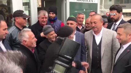 Dışişleri Bakanı Mevlüt Çavuşoğlu Tekirdağ'da Esnafları Ziyaret Etti