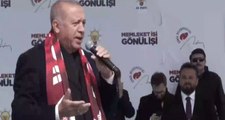 Erdoğan, Bolu'da Bir Aşk Hikayesi Şarkısı Eşliğinde Vatandaşlara Gül Attı