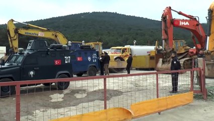 Büyükbakkalköy’de bulunan top mermisi incelenmek üzere götürüldü