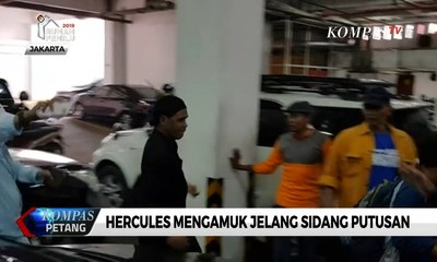 Hercules Mengamuk dan Pukul Wartawan Jelang Sidang Putusan
