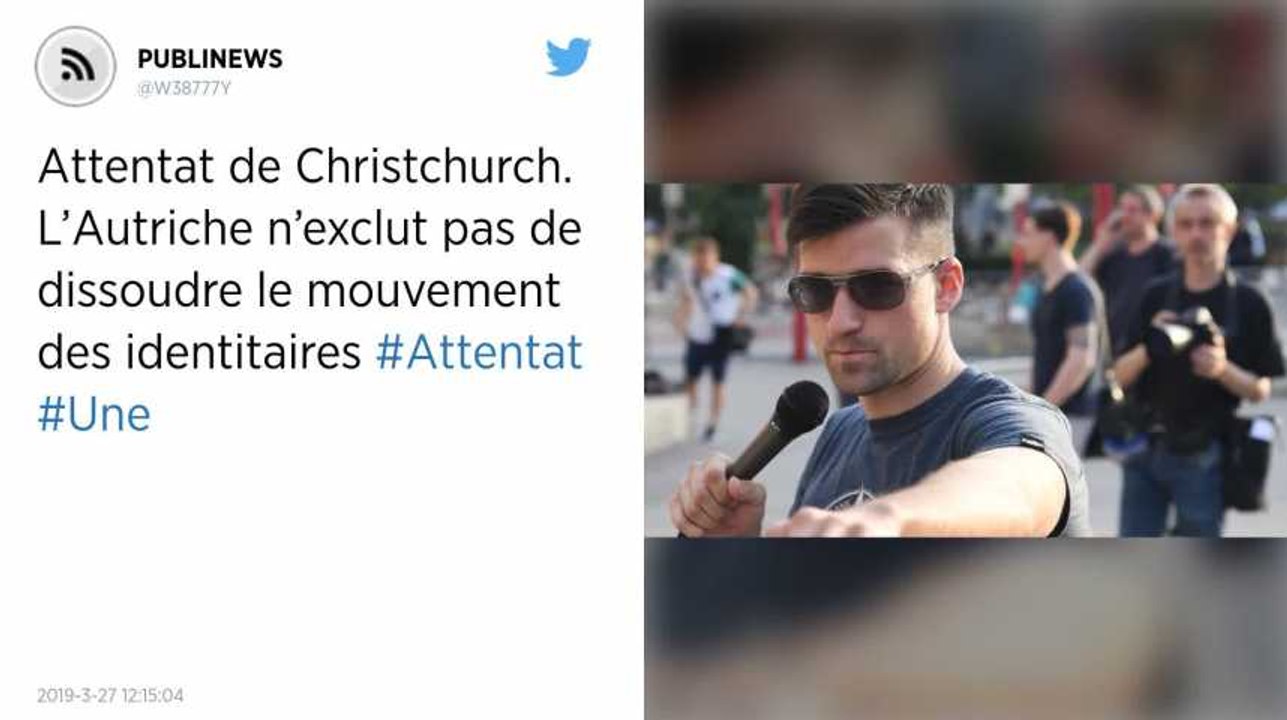 Attentat de Christchurch. L’Autriche n’exclut pas de dissoudre le mouvement des identitaires