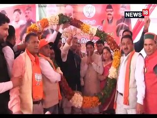 सीएम ने टिहरी प्रत्याशी माला राज्यलक्ष्मी के लिए घनसाली में किया रोड शो