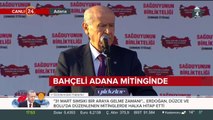 MHP Genel Başkanı Devlet Bahçeli, Adana mitinginde konuşuyor