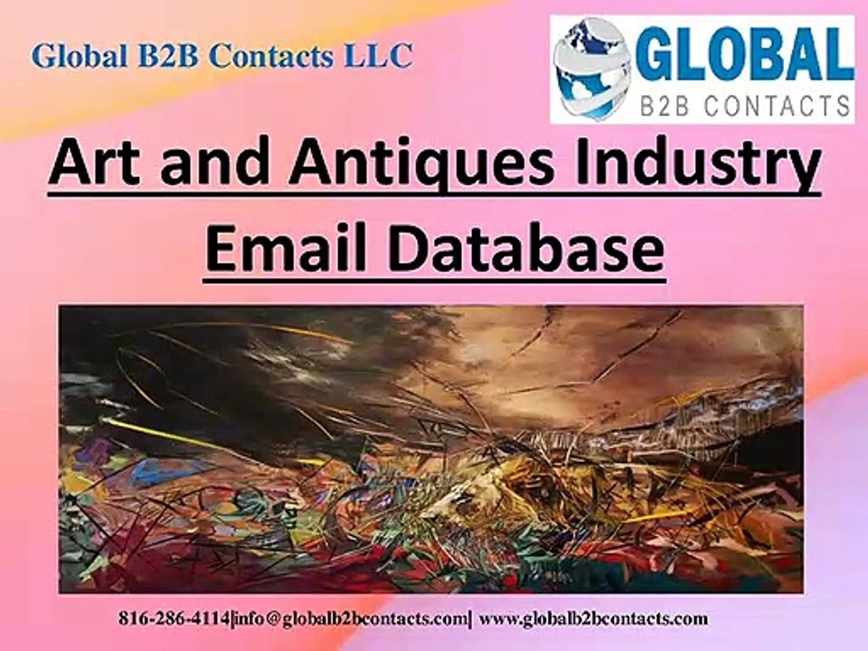 Art and Antiques Industry Email Database