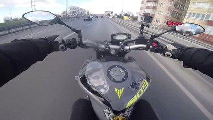 Kız Arkadaşını Korkutan Tek Teker Trafik Magandası Gözaltına Alındı -1