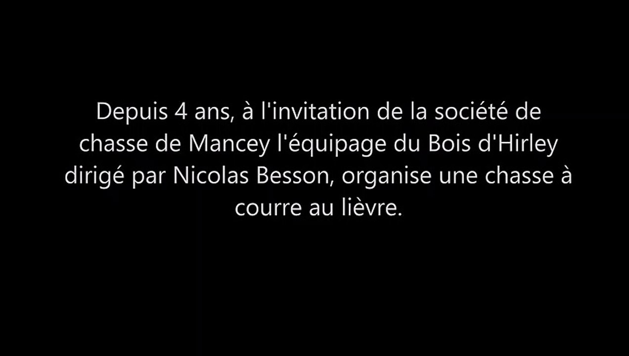 Chasse à courre au lièvre à Mancey : des fanfares en préambule