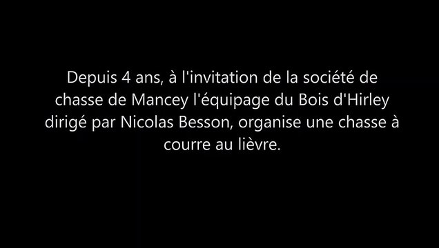Chasse à courre au lièvre à Mancey : des fanfares en préambule